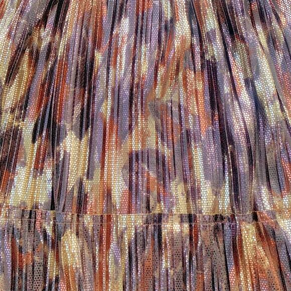 Johnny Was Idinia Shimmer Maxi Skirt Brown Metallic Pull On Style Size Small NWT - Picture 6 of 16